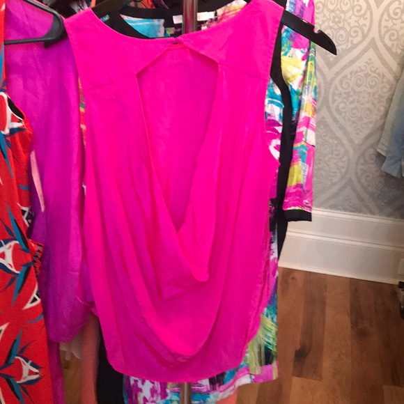 Drape Back Silk Top - Picture 3 of 4